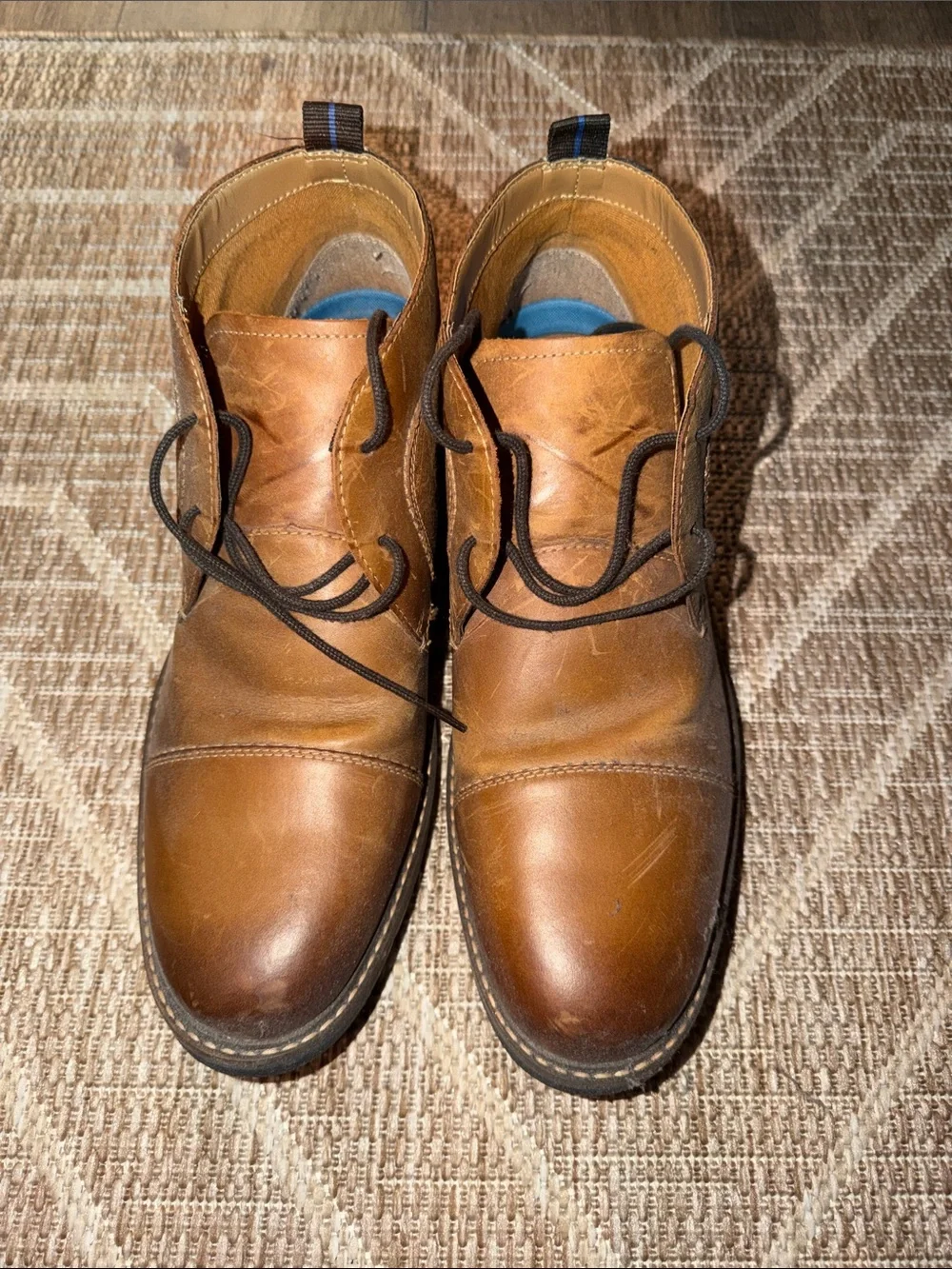 Nunn Bush Tan Leather Chukka Boots